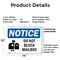 Signmission Do Not Block Mailbox, 14 in W x Rectangle, Plastic OS-2PACK-NS-P-1014-L-15418 - alternate 5